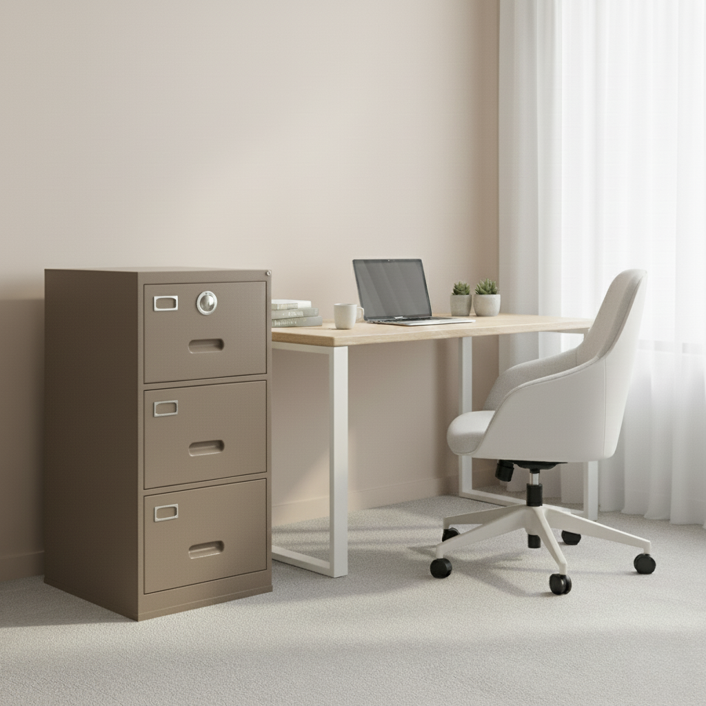 3D Fireproof Filing Cabinet