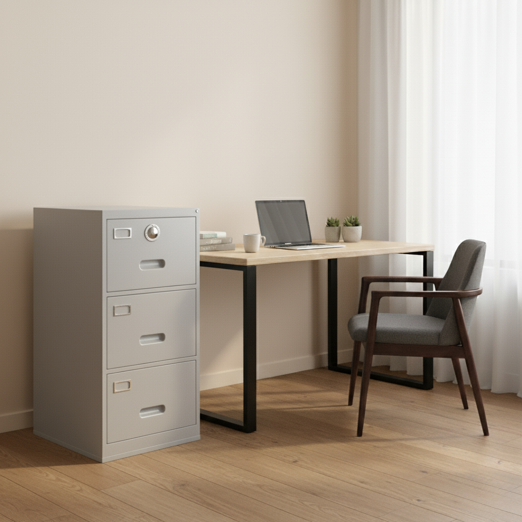 3D Fireproof Filing Cabinet