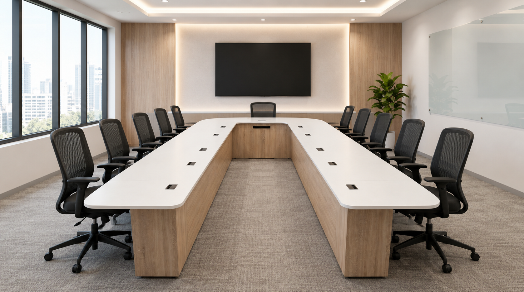 <strong>THE U-SHAPED CONFERENCE TABLE:</strong> BUILT FOR COLLABORATION