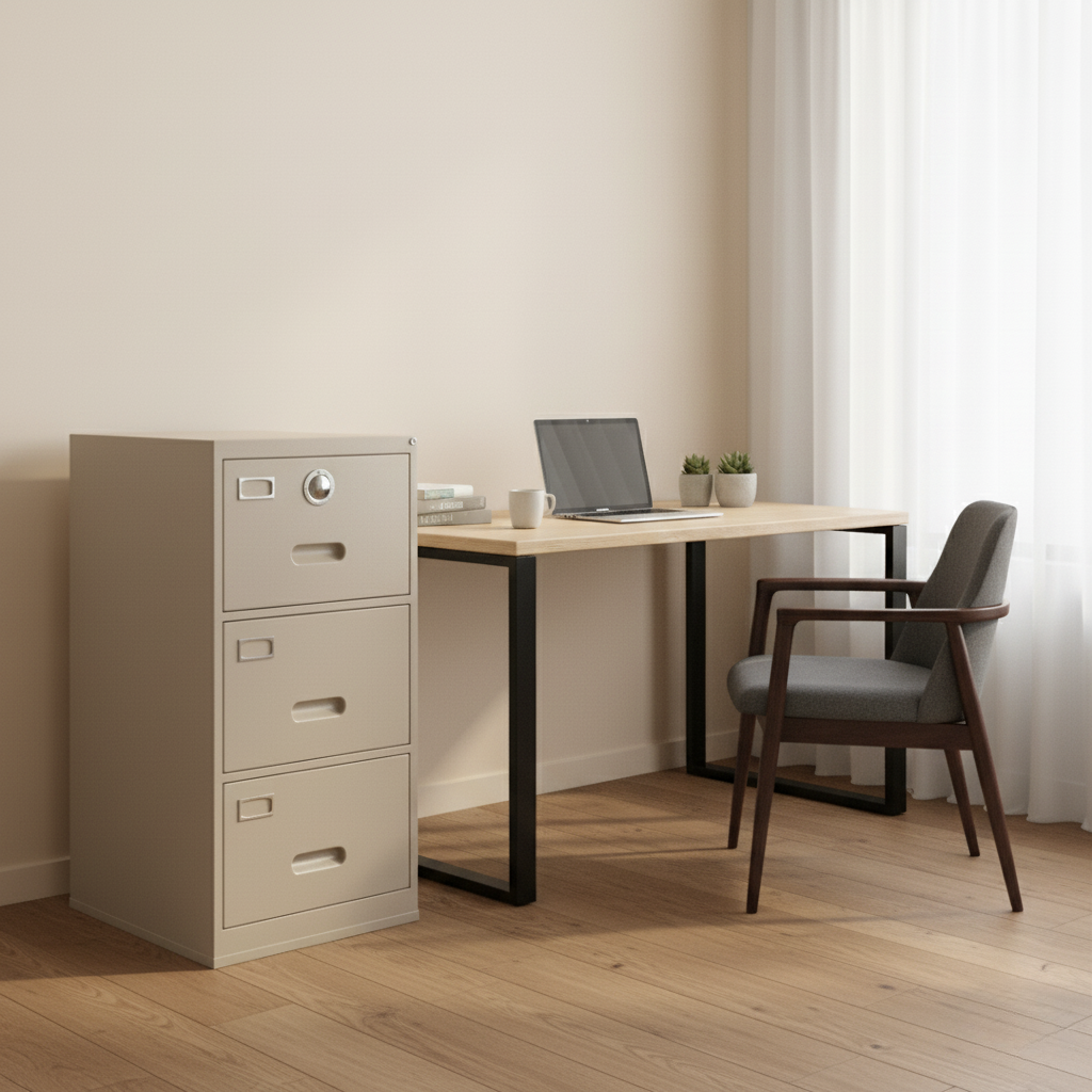 3D Fireproof Filing Cabinet