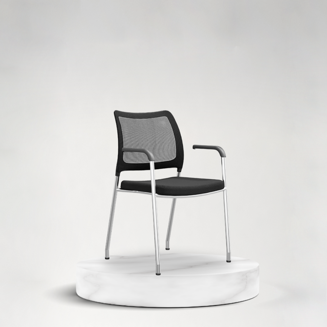 N24 Mesh 4-Leg Arm Side Chair