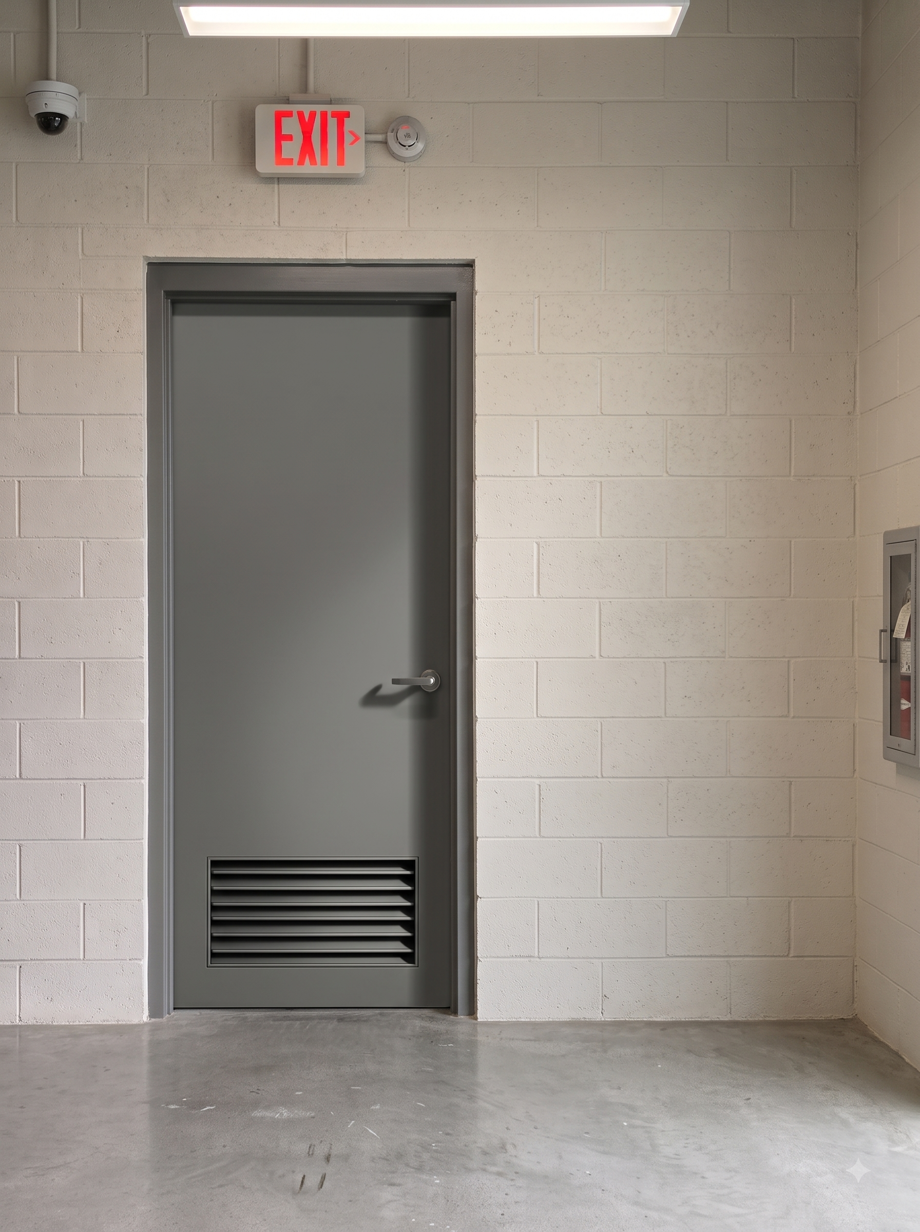 Single Leaf Door With Louver Vents